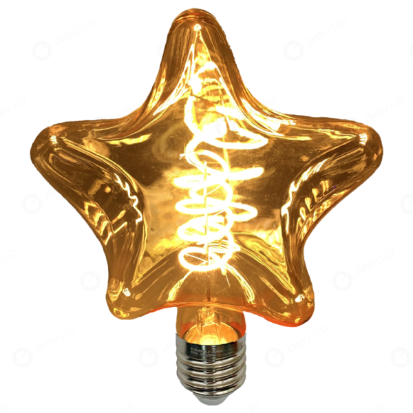Lâmpada Filamento Estrela: Iluminação Decorativa com Toque de Magia e Elegância