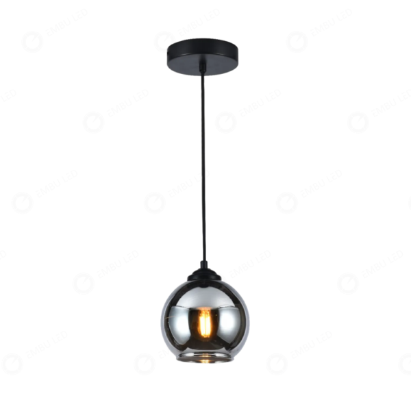 Pendente Globo Esfera Fumê – Sofisticação e Elegância em um Design Moderno