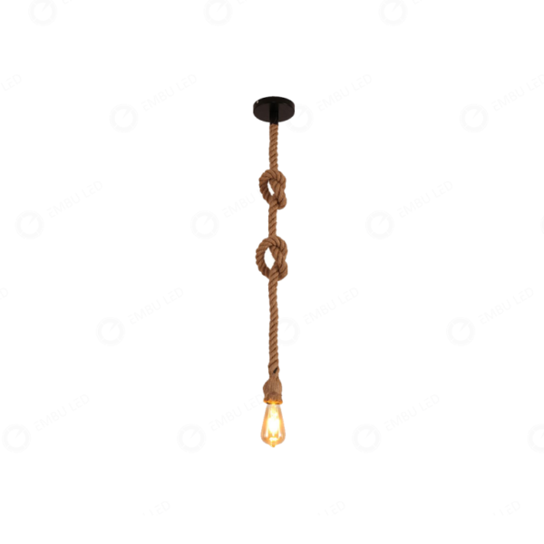 Pendente Corda 2 – Rústico e Elegante para Um Toque Natural no Seu Ambiente