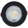 Spot Roya Redondo Embutir 7W 3000K Preto