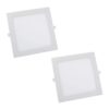 O Painel quadrado embutir 6w 6500k - com 2 na caixa é a escolha perfeita para quem busca uma iluminação quente, confortável e eficiente.