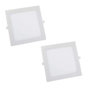 O Painel quadrado embutir 6w 6500k - com 2 na caixa é a escolha perfeita para quem busca uma iluminação quente, confortável e eficiente.